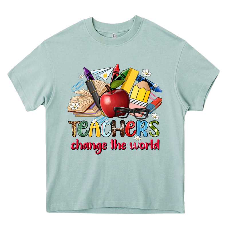 Teachers Change The World Heavy Core Tee by Artiststas | Teevron