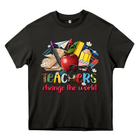 Asphalt teachers change the world Heavy Core Tee - Artiststas