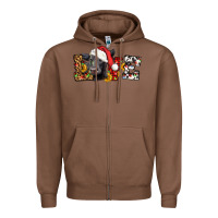 Chestnut love christmas black angus Zipper Hoodie - LillyAllenDesigns