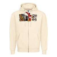 Sandshell love christmas black angus Zipper Hoodie - LillyAllenDesigns