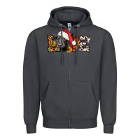 Smoke love christmas black angus Zipper Hoodie - LillyAllenDesigns