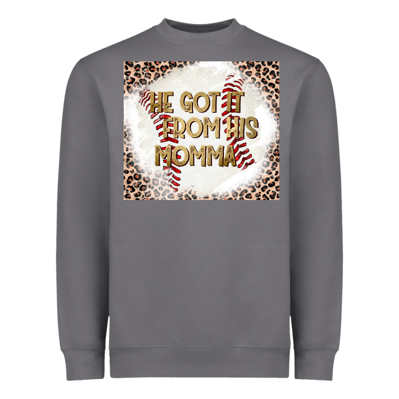 He Got It From His Momma Heavyweight Sweatshirt by CowhideDigitalArt | Teevron