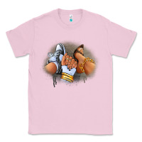 Bubblegum Pink Sneaker and heel afro woman Classic Tee - RanaPortraitStore
