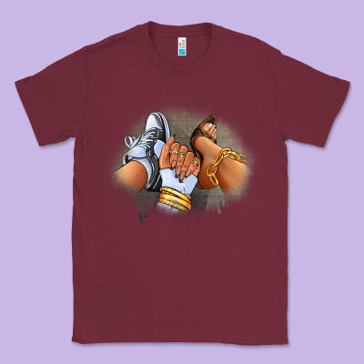 Sneaker And Heel Afro Woman Classic Tee Designed By Ranaportraitstore