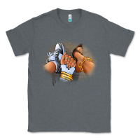 Charcoal Heather Sneaker and heel afro woman Classic Tee - RanaPortraitStore