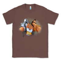 Chestnut Sneaker and heel afro woman Classic Tee - RanaPortraitStore