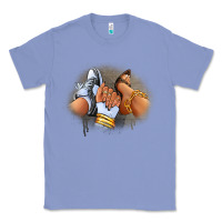 Colony Blue Sneaker and heel afro woman Classic Tee - RanaPortraitStore