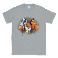 Heather Grey Sneaker and heel afro woman Classic Tee - RanaPortraitStore