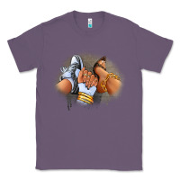 Lavender Sneaker and heel afro woman Classic Tee - RanaPortraitStore