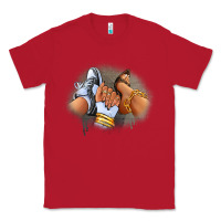 Red Sneaker and heel afro woman Classic Tee - RanaPortraitStore