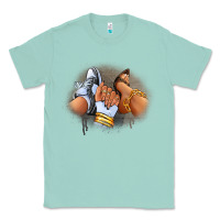 Seafoam Sneaker and heel afro woman Classic Tee - RanaPortraitStore
