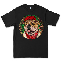 Black Christmas English Bulldog Premium Tee - RanaPortraitStore
