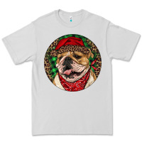 Dove Grey Christmas English Bulldog Premium Tee - RanaPortraitStore