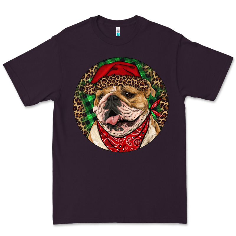 Christmas English Bulldog Premium Tee by RanaPortraitStore | Teevron