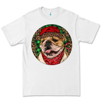 White Christmas English Bulldog Premium Tee - RanaPortraitStore