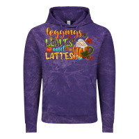 Cloud Purple leaves and lattes Vintage Hoodie - CowGirlArtShop