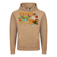 Vintage Coffee leaves and lattes Vintage Hoodie - CowGirlArtShop