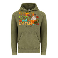 Vintage Olive leaves and lattes Vintage Hoodie - CowGirlArtShop