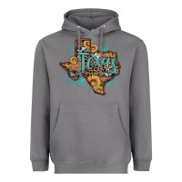 Storm leopard cowhide sunflower texas map Heavyweight Hoodie - Artiststas