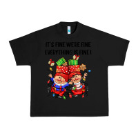Black its fine were fine everything is fine Urban Heavy Tee - CowGirlArtShop