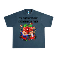 Midnight Navy its fine were fine everything is fine Urban Heavy Tee - CowGirlArtShop