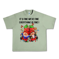 Oil Green its fine were fine everything is fine Urban Heavy Tee - CowGirlArtShop
