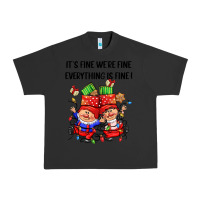 Pigment Black its fine were fine everything is fine Urban Heavy Tee - CowGirlArtShop