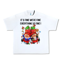 White its fine were fine everything is fine Urban Heavy Tee - CowGirlArtShop