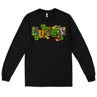 Black Western lucky St. Patrick's Day Long Sleeve Tee - CowGirlArtShop