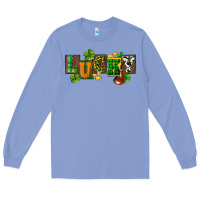 Colony Blue Western lucky St. Patrick's Day Long Sleeve Tee - CowGirlArtShop