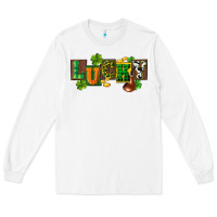 White Western lucky St. Patrick's Day Long Sleeve Tee - CowGirlArtShop