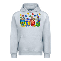 Heather Grey autism coffee cup Urban Hoodie - AdoDesignShop