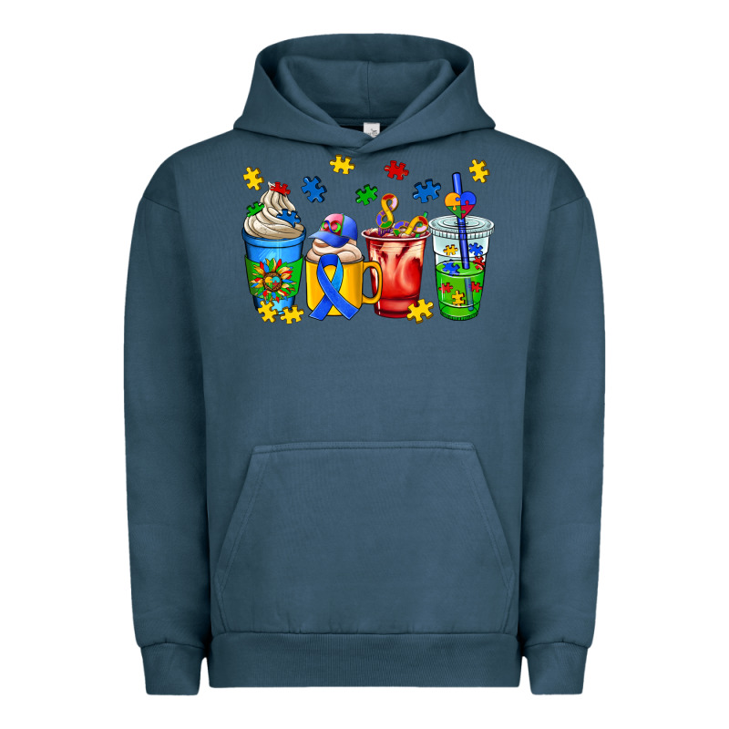 Autism Coffee Cup Urban Hoodie by AdoDesignShop | Teevron