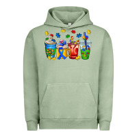 Pigment Oil Green autism coffee cup Urban Hoodie - AdoDesignShop