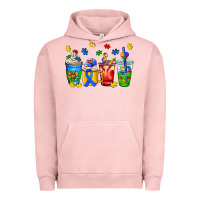 Pigment Salmon autism coffee cup Urban Hoodie - AdoDesignShop