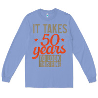Colony Blue 50 years old 50th birthday gifts for men and women Long Sleeve Tee - minhPixels
