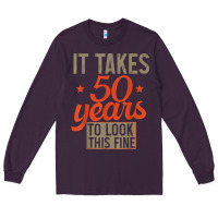 Plum 50 years old 50th birthday gifts for men and women Long Sleeve Tee - minhPixels