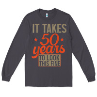 Smoke 50 years old 50th birthday gifts for men and women Long Sleeve Tee - minhPixels