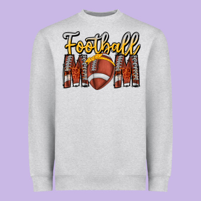 Football Mom Heavyweight Sweatshirt Designed By Cowhidedigitalart