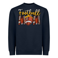 Navy Football Mom Heavyweight Sweatshirt - CowhideDigitalArt