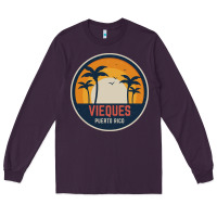 Plum Vieques Puerto Rico Long Sleeve Tee - minhPixels