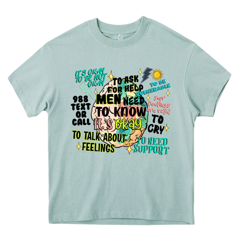 Mens Mental Health Matters Heavy Core Tee by Artiststas | Teevron