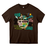 Chocolate Brown mens mental health matters Heavy Core Tee - Artiststas