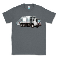 Charcoal Heather garbage truck Classic Tee - Artiststas