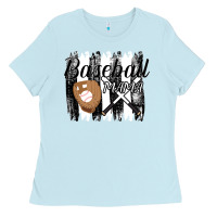 Baby Blue Baseball Mama Ladies Tee - Bettercallsaul