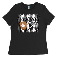 Black Baseball Mama Ladies Tee - Bettercallsaul