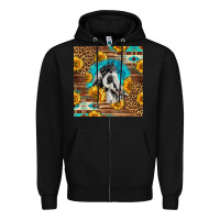 Black western paint horse Zipper Hoodie - LillyAllenDesigns