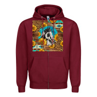 Burgundy western paint horse Zipper Hoodie - LillyAllenDesigns