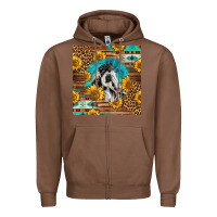 Chestnut western paint horse Zipper Hoodie - LillyAllenDesigns