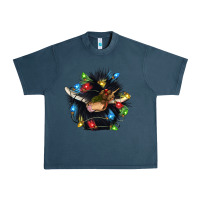 Midnight Navy christmas black angus gnome Urban Heavy Tee - CowGirlArtShop